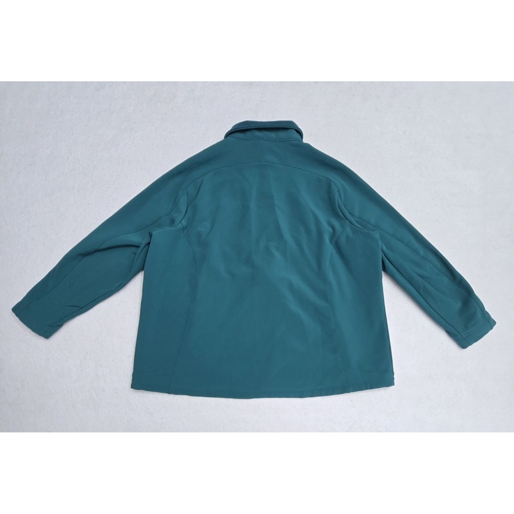 LL Bean Womens 2X Softshell Jacket Teal Blue Fleece Lined Full Zip 258215 - Picture 2 of 16